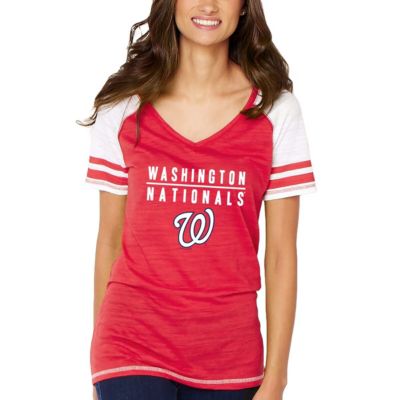 MLB Washington Nationals Color Block V-Neck T-Shirt