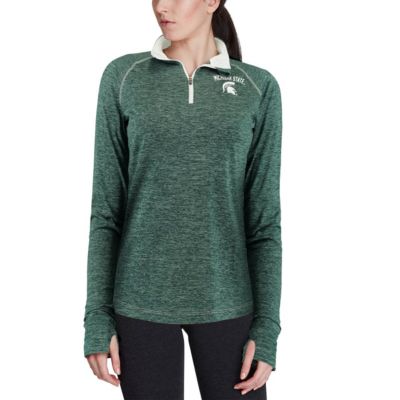 NCAA Michigan State Spartans Bikram Lightweight Fitted Quarter-Zip Long Sleeve Top