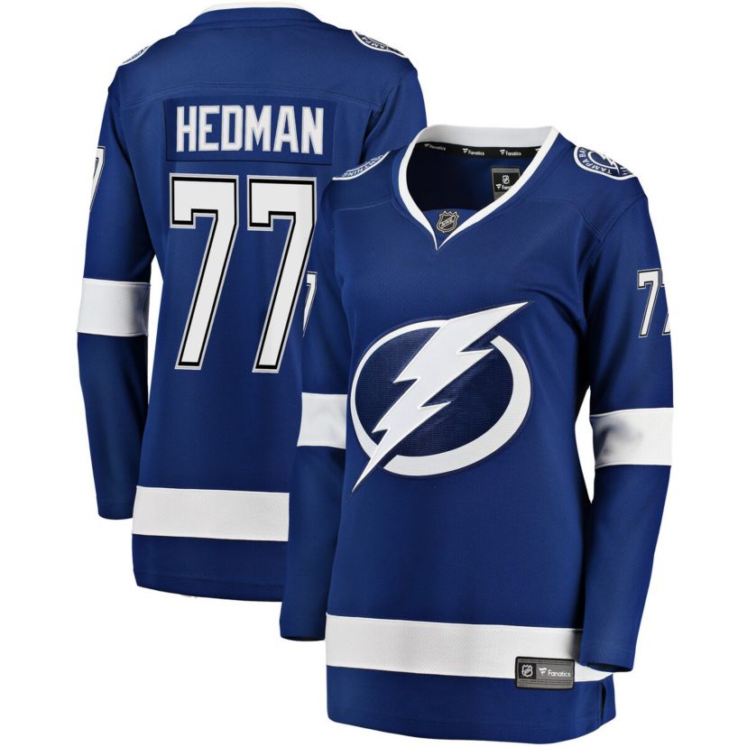 NHL Fanatics Tampa Bay Lightning Victor Hedman Breakaway Player Jersey