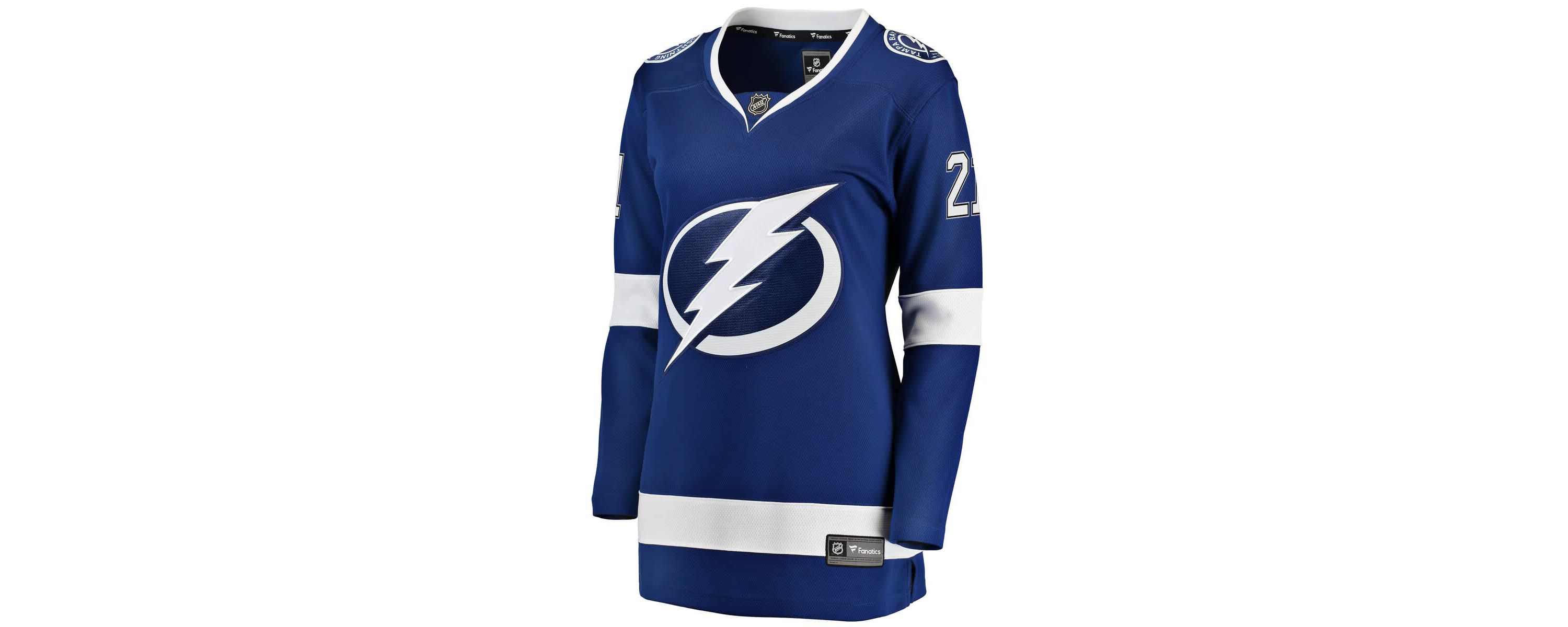 NHL Fanatics Tampa Bay Lightning Brayden Point Breakaway Player Jersey