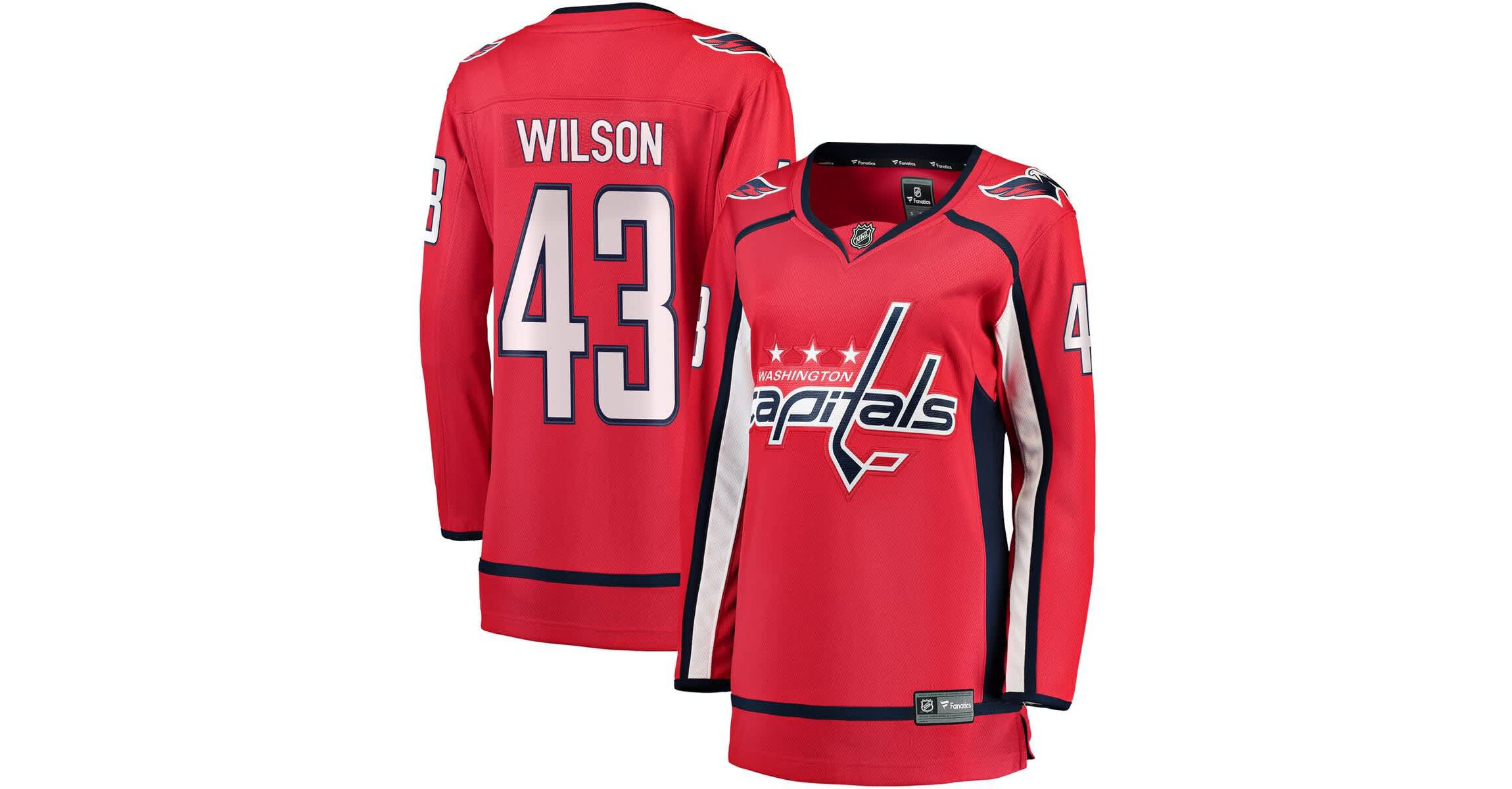 NHL Fanatics Tom Washington Capitals Breakaway Player Jersey