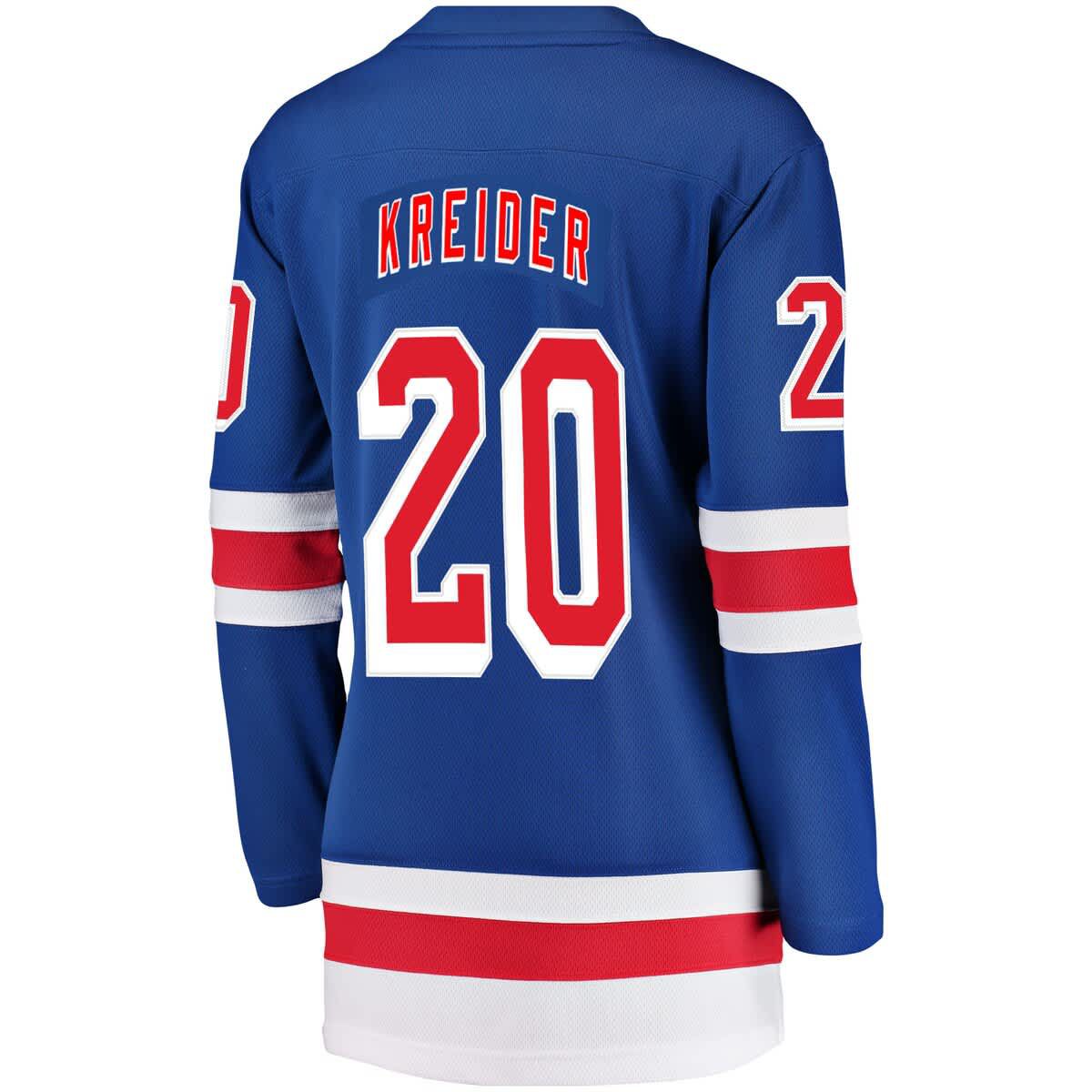NHL Fanatics Chris Kreider New York Rangers Breakaway Player Jersey