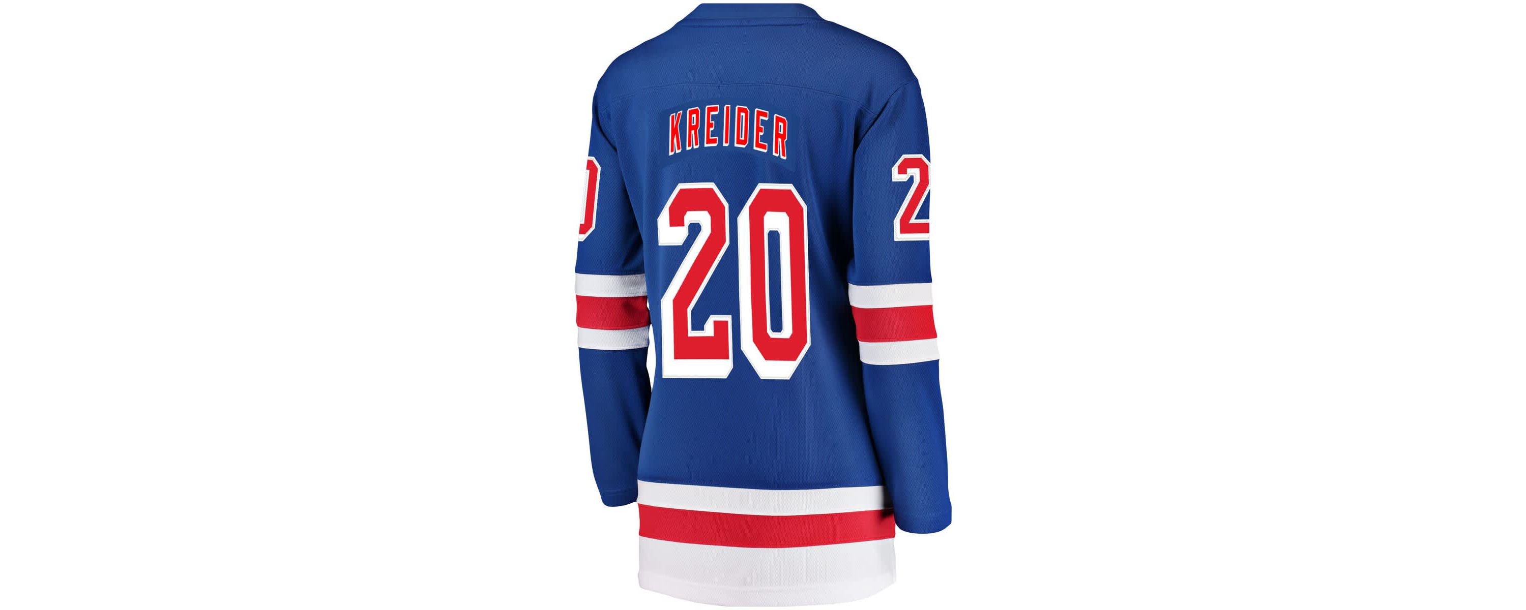 NHL Fanatics Chris Kreider New York Rangers Breakaway Player Jersey