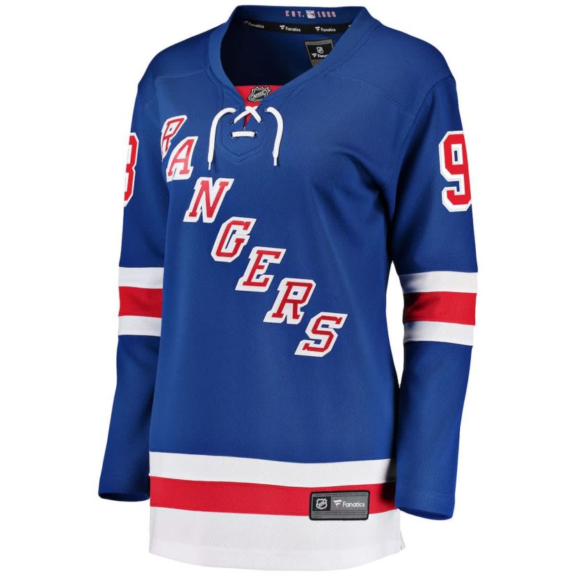 NHL Fanatics Mika Zibanejad New York Rangers Breakaway Player Jersey