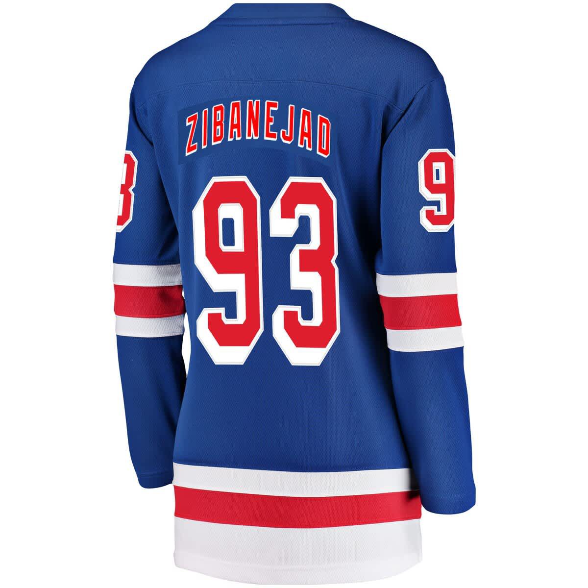 NHL Fanatics Mika Zibanejad New York Rangers Breakaway Player Jersey