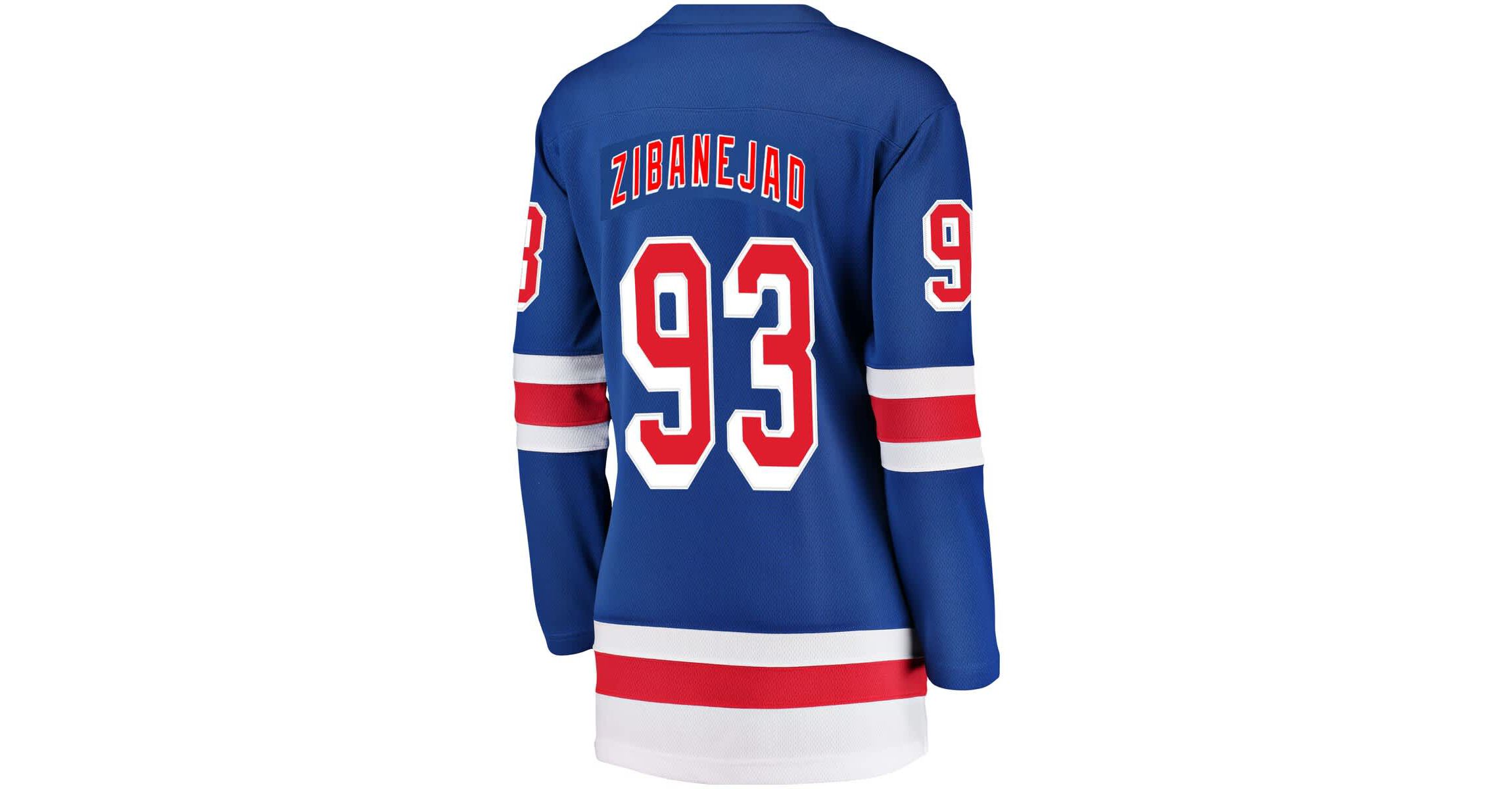 NHL Fanatics Mika Zibanejad New York Rangers Breakaway Player Jersey