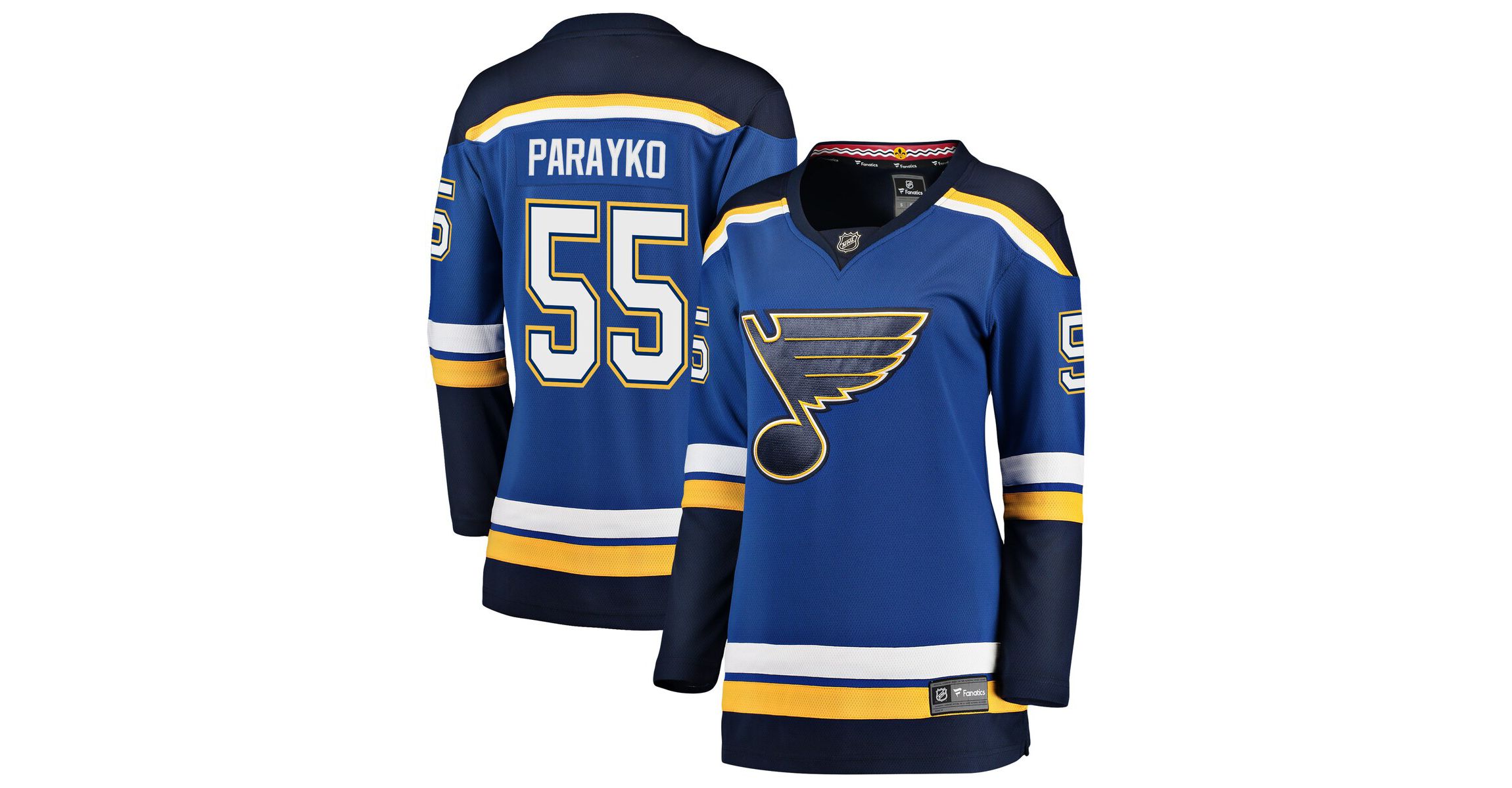NHL Fanatics Colton Parayko St. Louis Blues Breakaway Player Jersey