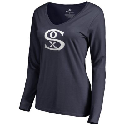 Chicago White Sox MLB Chicago Sox Cooperstown Collection Forbes Long Sleeve V-Neck T-Shirt