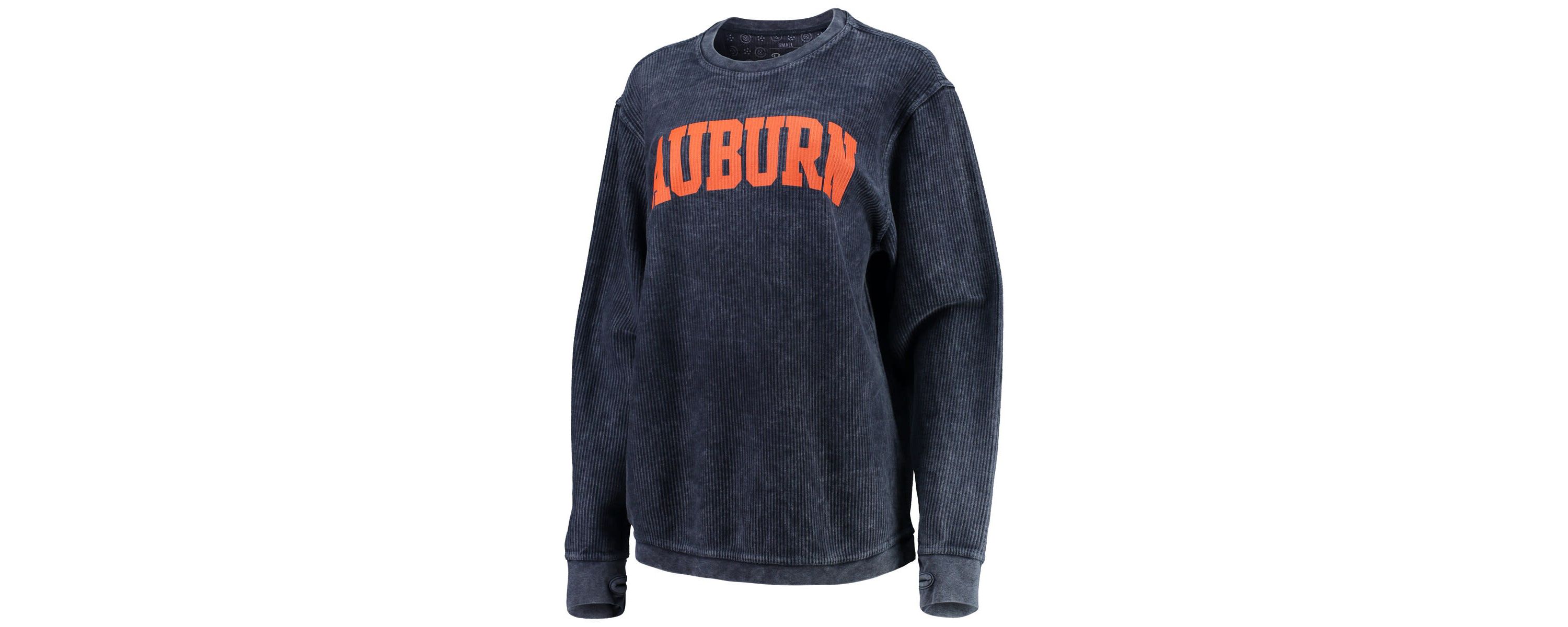 NCAA Auburn Tigers Comfy Cord Vintage Wash Basic Arch Pullover Sweatshirt