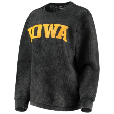 NCAA Iowa Hawkeyes Comfy Cord Vintage Wash Basic Arch Pullover Sweatshirt