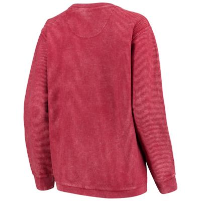 NCAA Oklahoma Sooners Comfy Cord Vintage Wash Basic Arch Pullover Sweatshirt