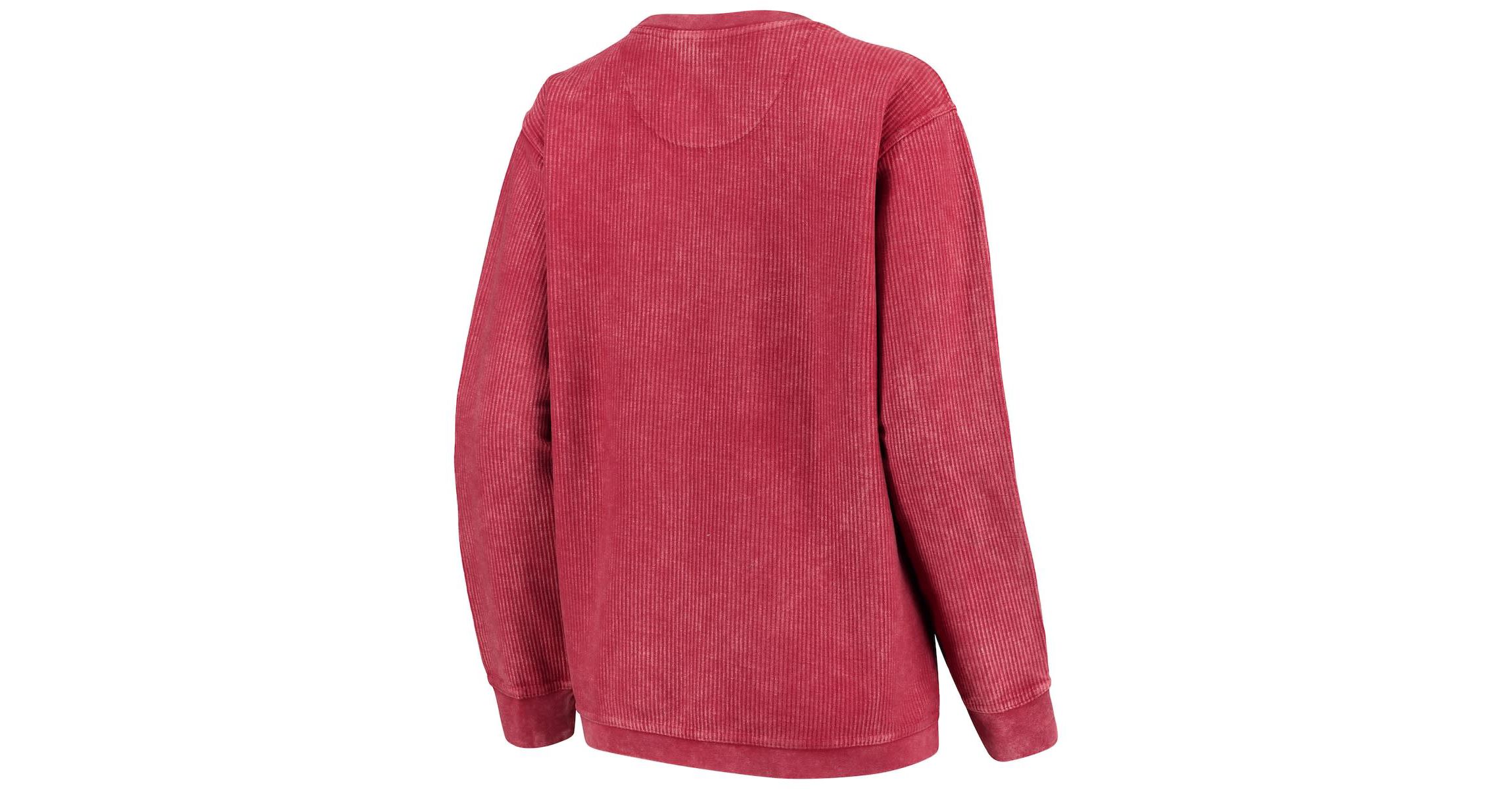 NCAA Oklahoma Sooners Comfy Cord Vintage Wash Basic Arch Pullover Sweatshirt