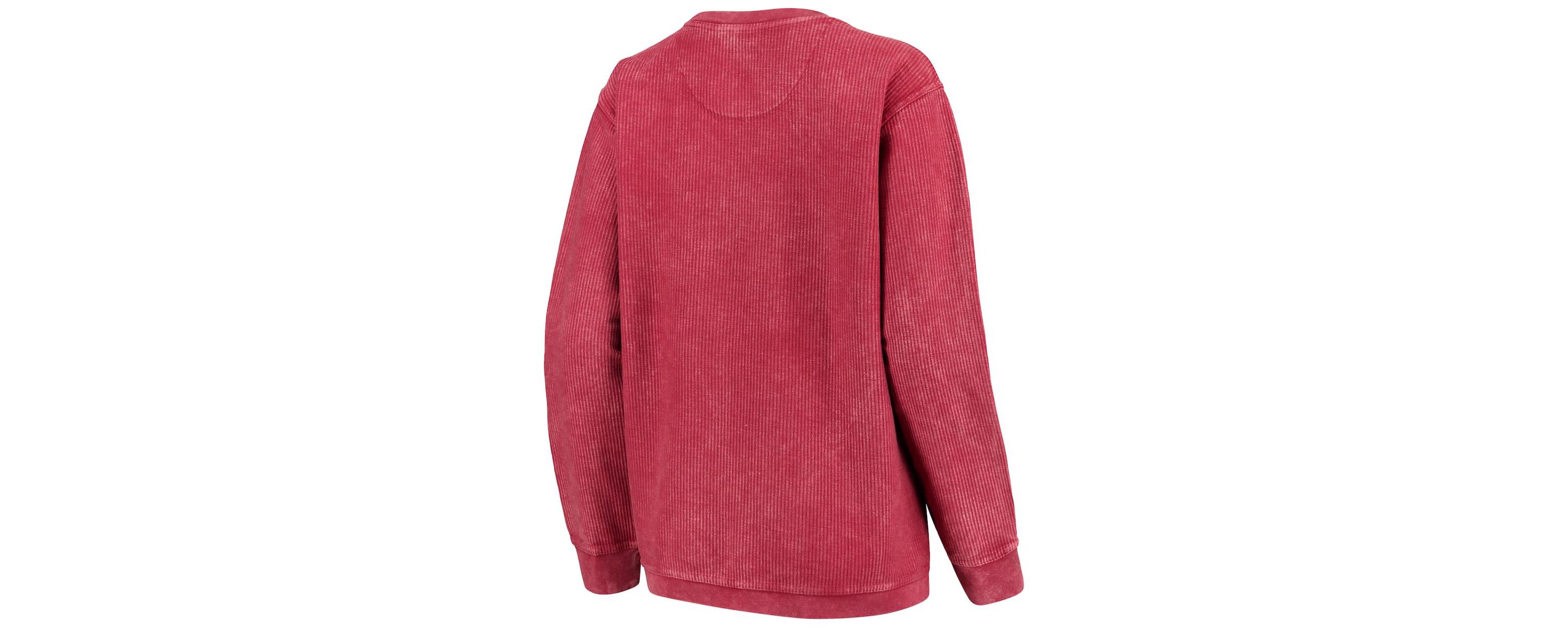 NCAA Oklahoma Sooners Comfy Cord Vintage Wash Basic Arch Pullover Sweatshirt