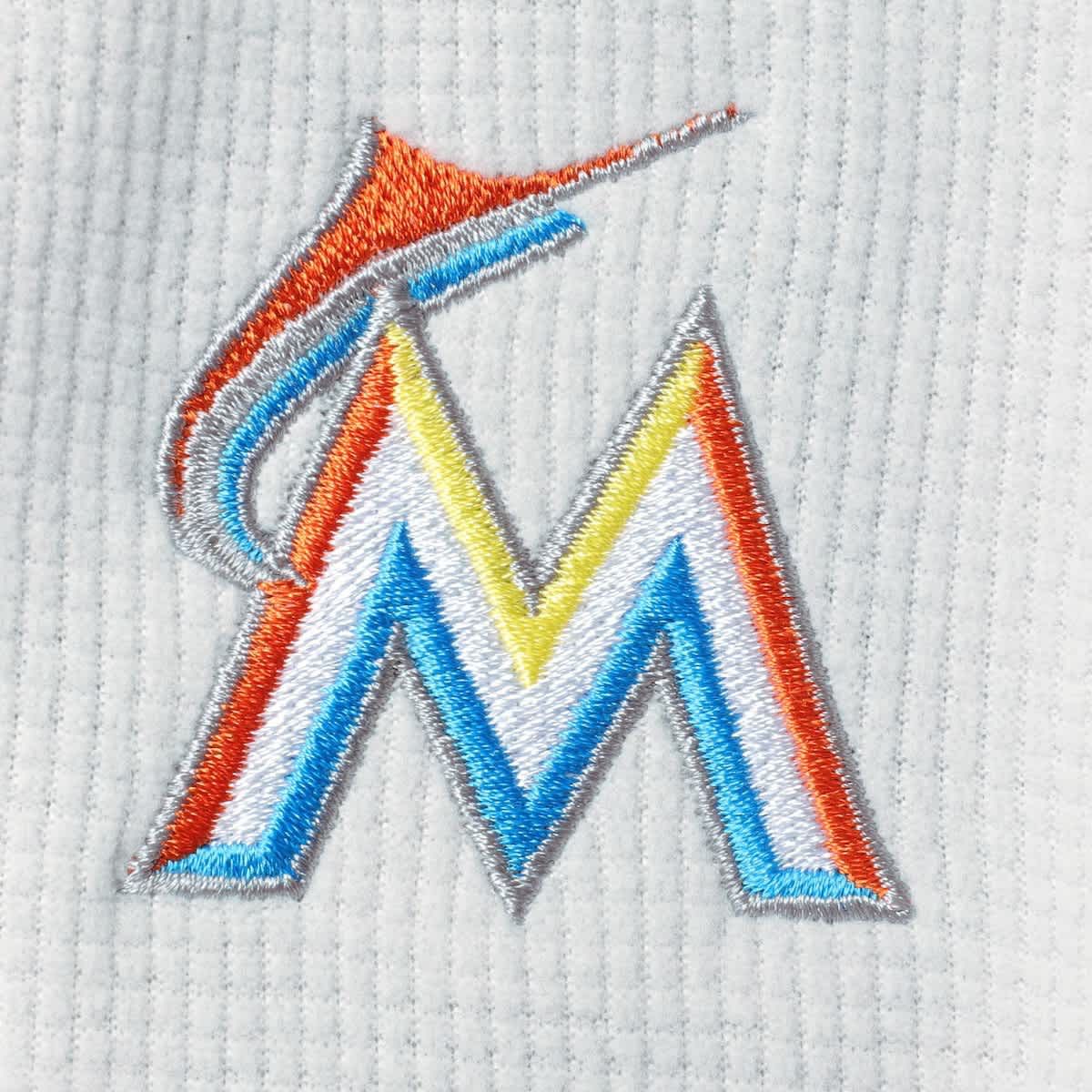 MLB Vineyard Vines Miami Marlins Performance Grid Half-Zip Pullover Top