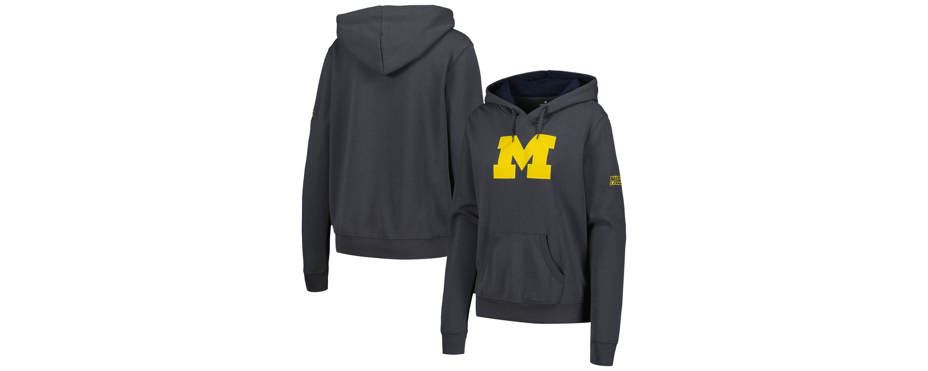 NCAA Michigan Wolverines Team Big Logo Pullover Hoodie
