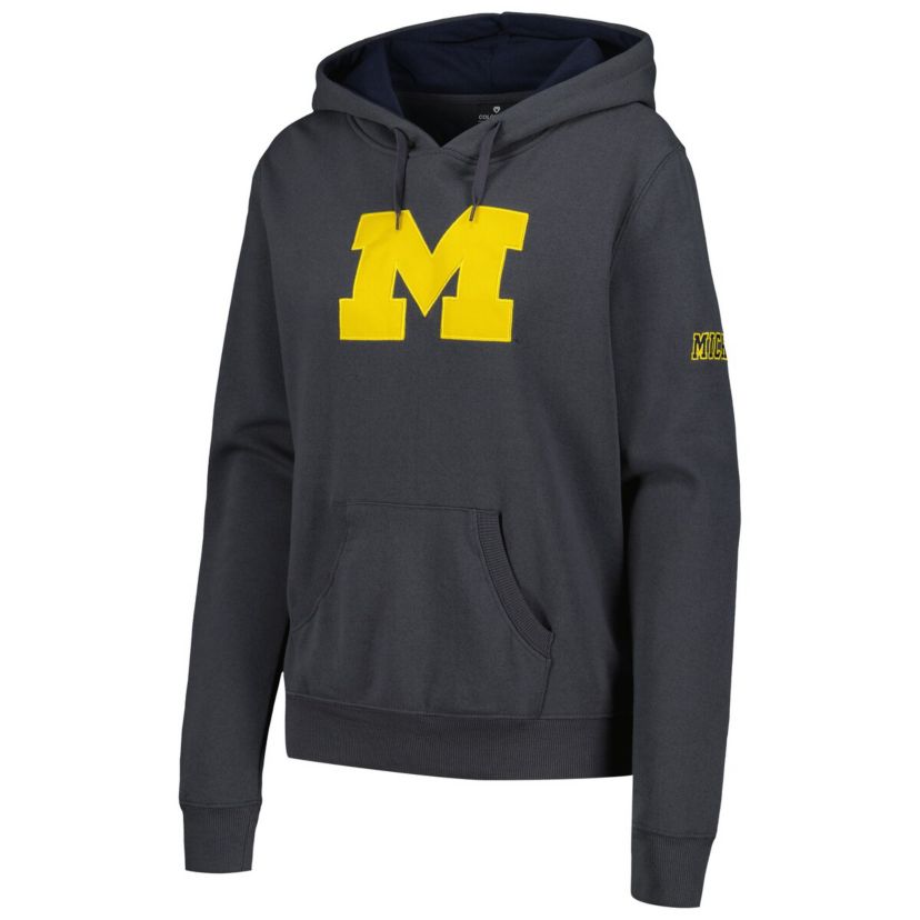 NCAA Michigan Wolverines Team Big Logo Pullover Hoodie