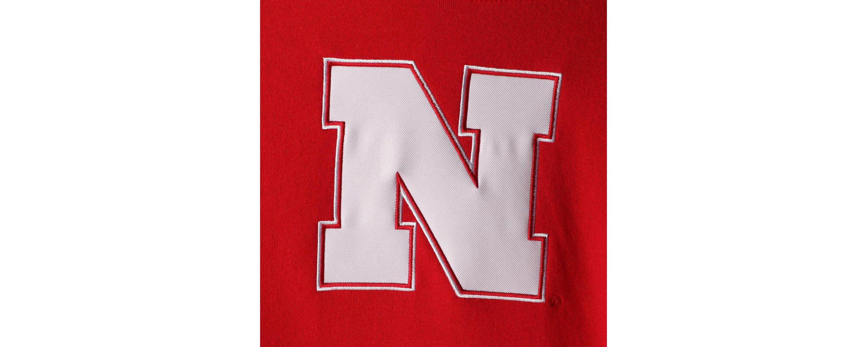 NCAA Nebraska Huskers Team Big Logo Pullover Hoodie
