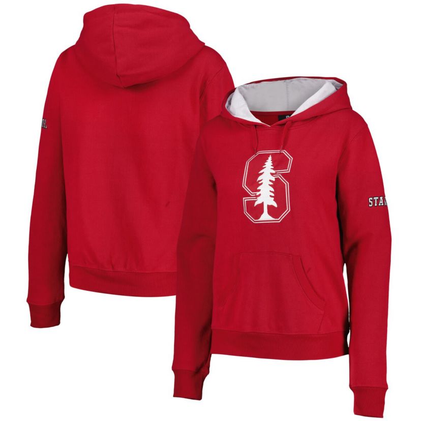 Stanford Cardinal NCAA Stanford Team Big Logo Pullover Hoodie