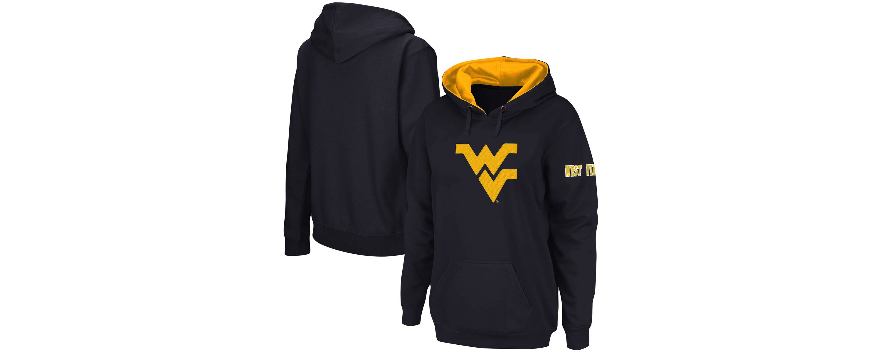 NCAA West Virginia Mountaineers Team Big Logo Pullover Hoodie