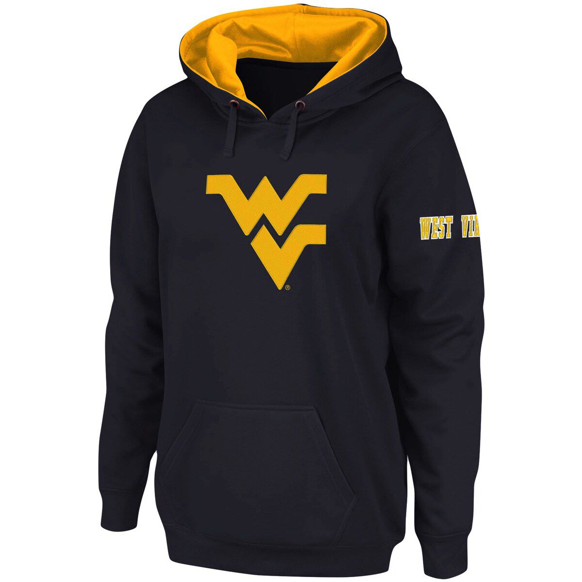 NCAA West Virginia Mountaineers Team Big Logo Pullover Hoodie