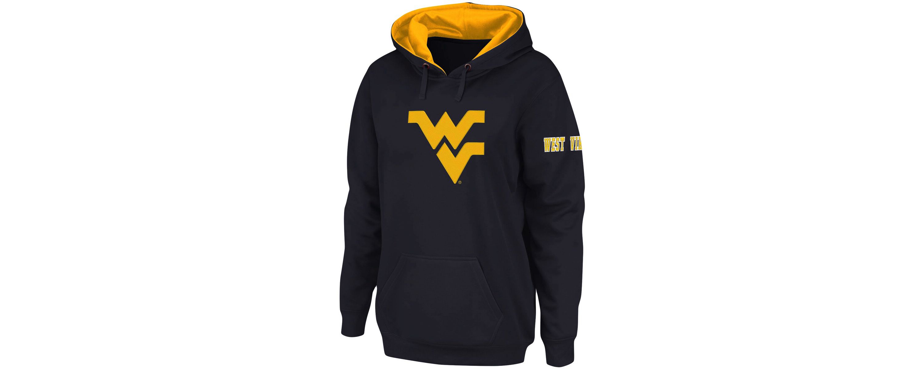 NCAA West Virginia Mountaineers Team Big Logo Pullover Hoodie
