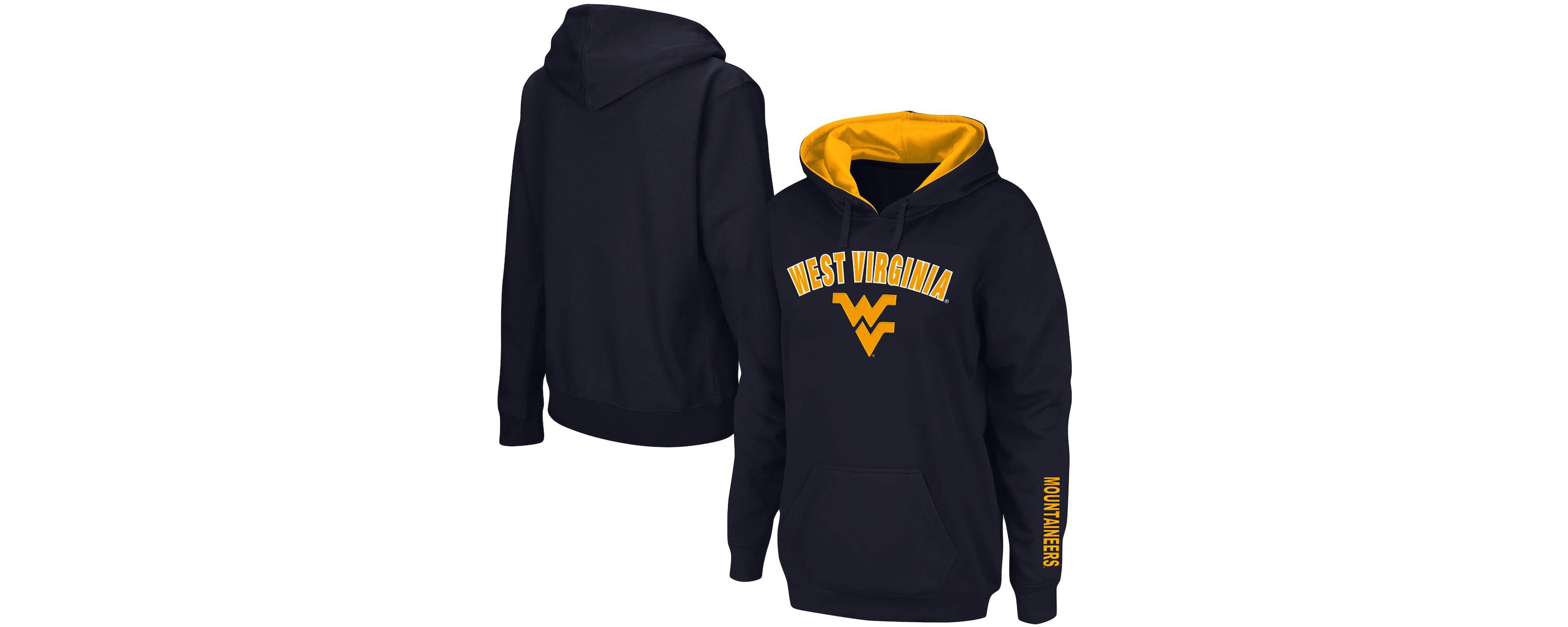 NCAA West Virginia Mountaineers Arch & Logo 1 Pullover Hoodie