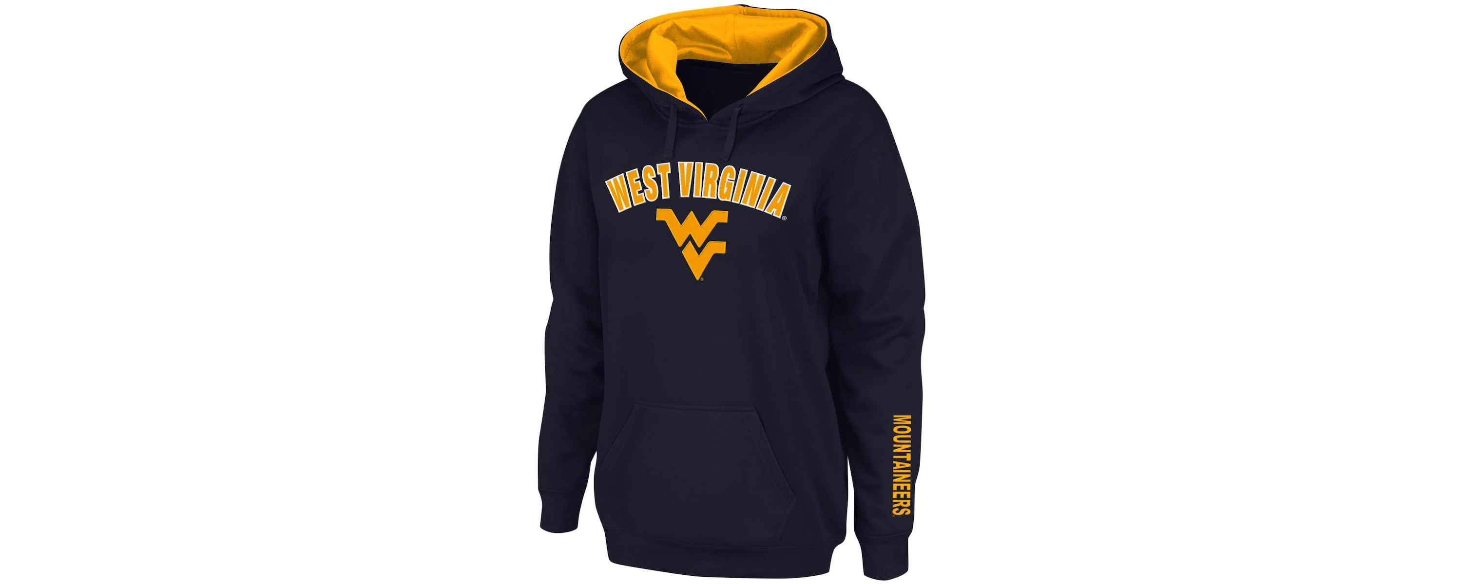 NCAA West Virginia Mountaineers Arch & Logo 1 Pullover Hoodie