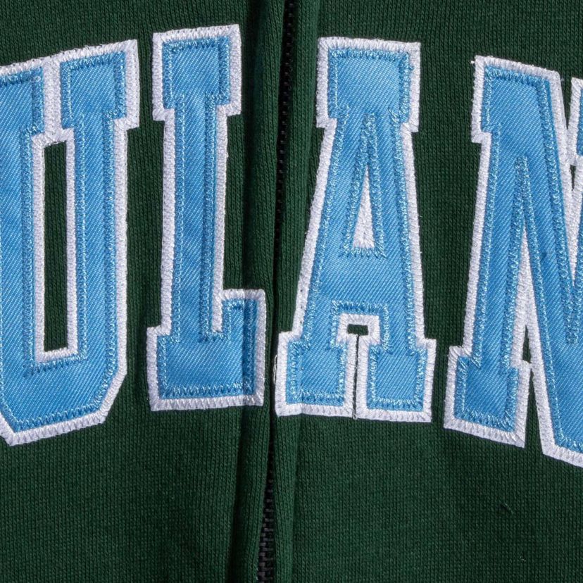 Tulane Green Wave NCAA Tulane Wave Arched Name Full-Zip Hoodie