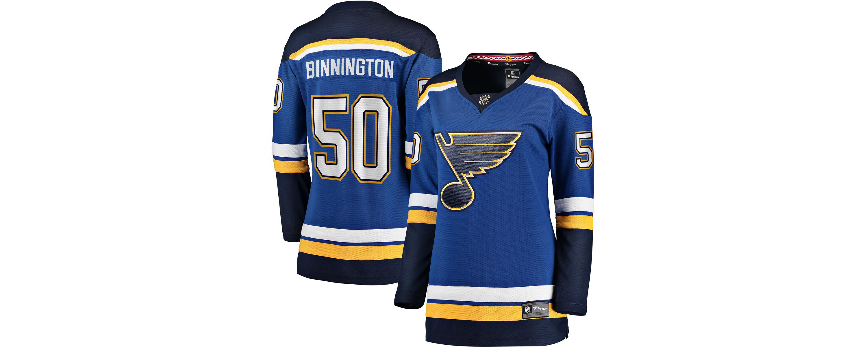 NHL Fanatics Jordan Binnington St. Louis Blues Home Breakaway Player Jersey