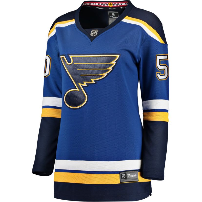 NHL Fanatics Jordan Binnington St. Louis Blues Home Breakaway Player Jersey
