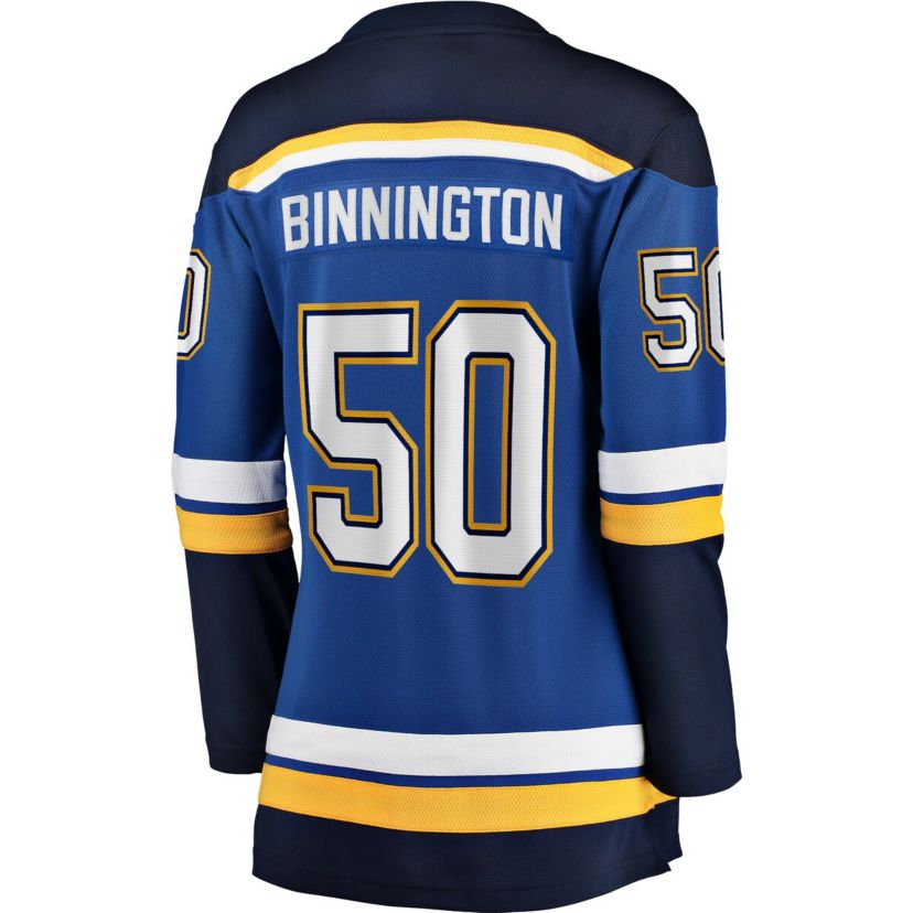 NHL Fanatics Jordan Binnington St. Louis Blues Home Breakaway Player Jersey