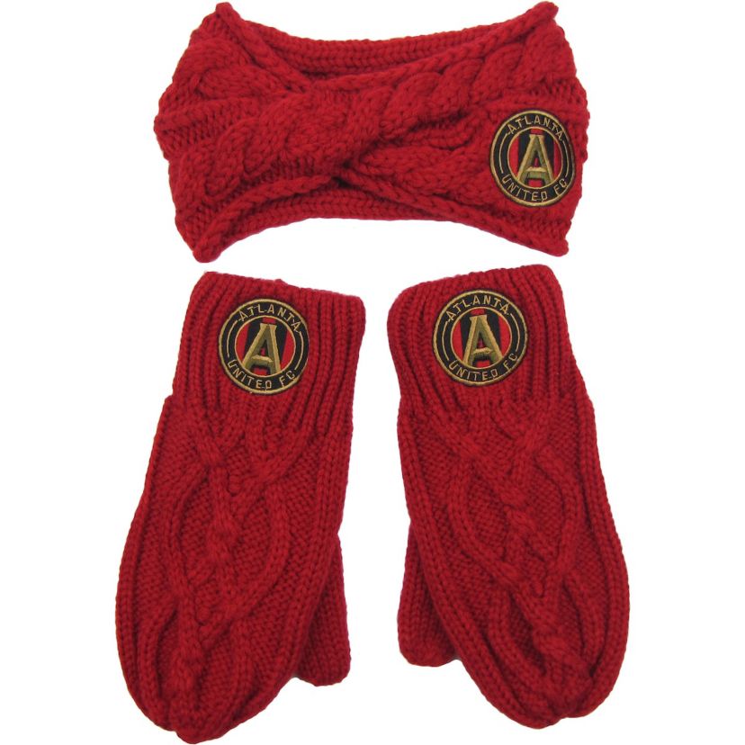 MLS Atlanta United FC Headband & Mittens Set
