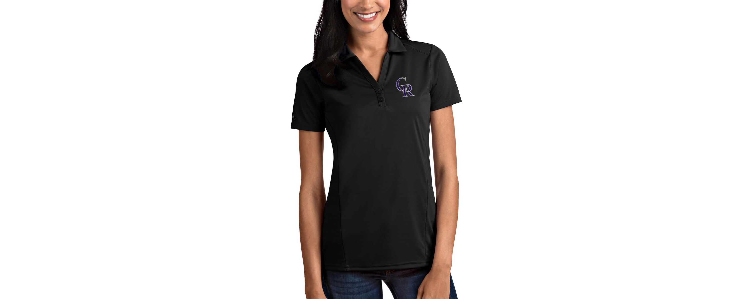 MLB Colorado Rockies Tribute Polo - Black