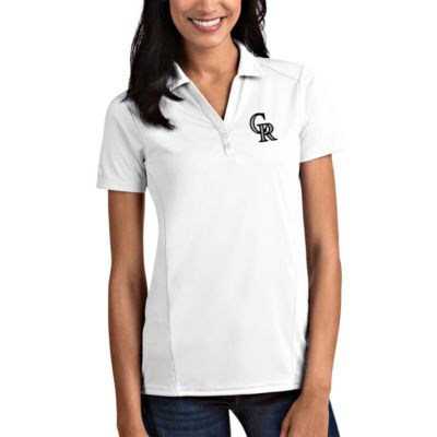 Antigua MLB Colorado Rockies Tribute Polo - White