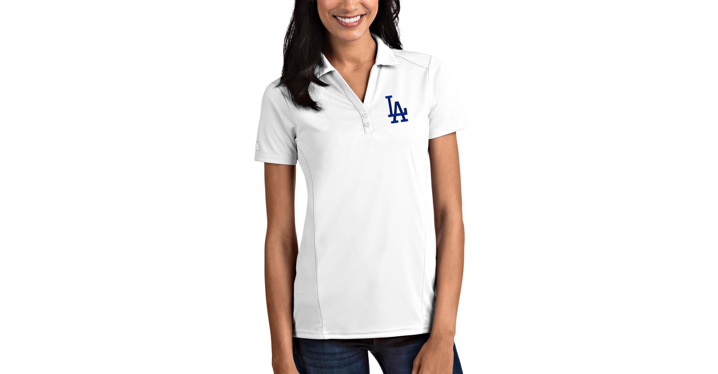 MLB Los Angeles Dodgers Tribute Polo - White