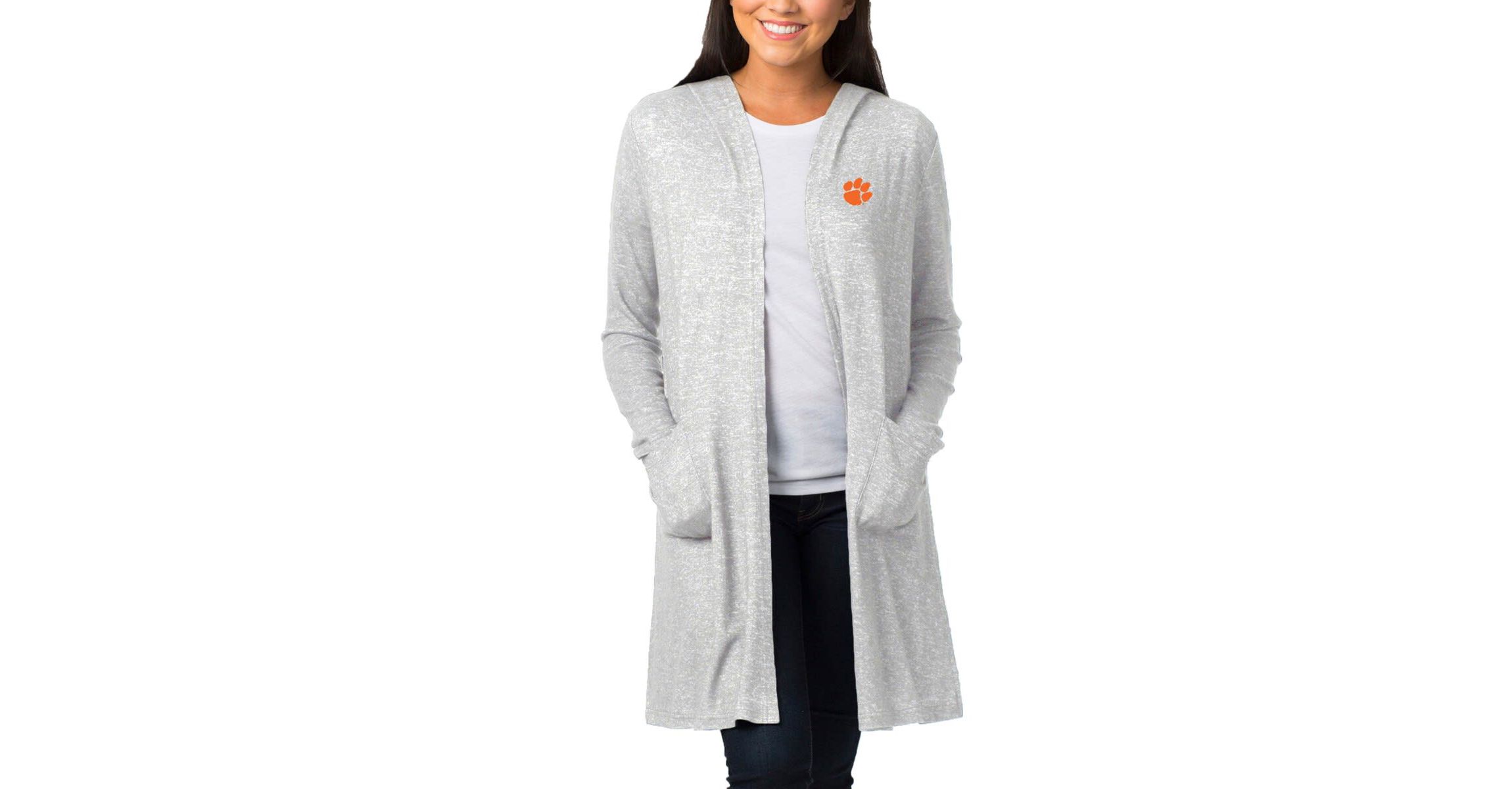 NCAA ed Clemson Tigers Cuddle Soft Duster Cardigan