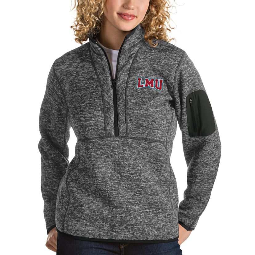 NCAA Loyola Marymount Lions Fortune Half-Zip Pullover Sweater - Black