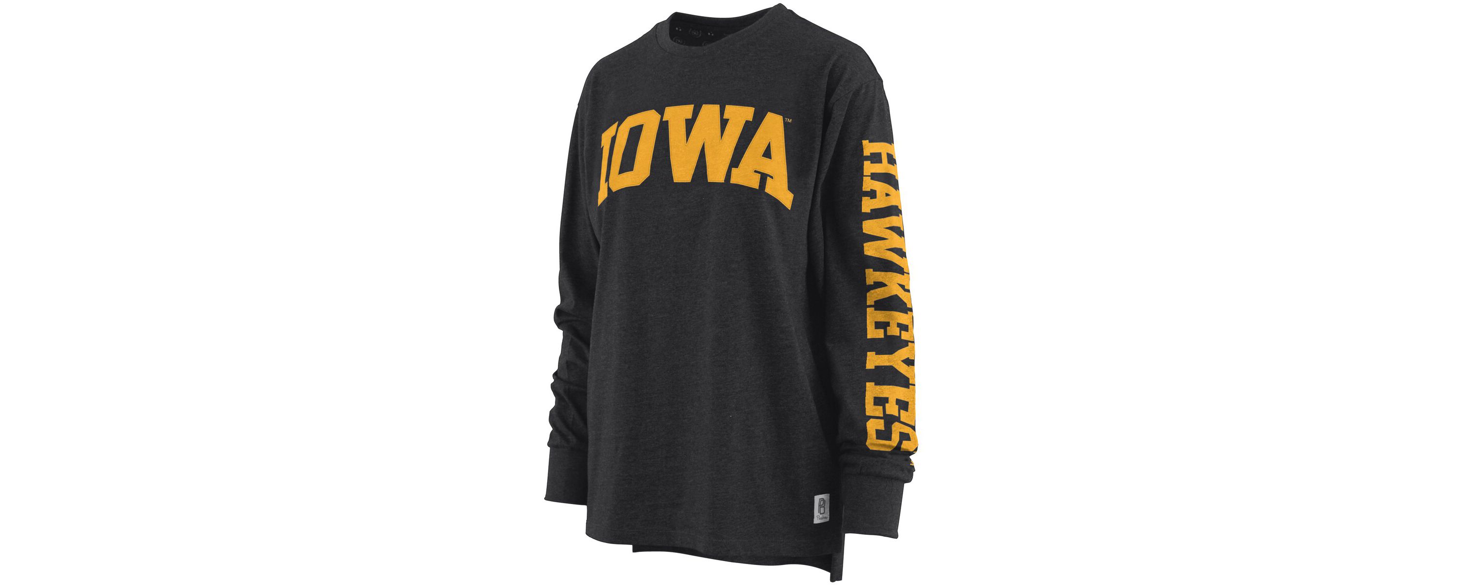 NCAA ed Iowa Hawkeyes Two-Hit Canyon Long Sleeve T-Shirt