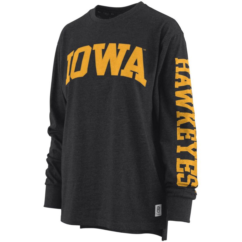 NCAA ed Iowa Hawkeyes Two-Hit Canyon Long Sleeve T-Shirt