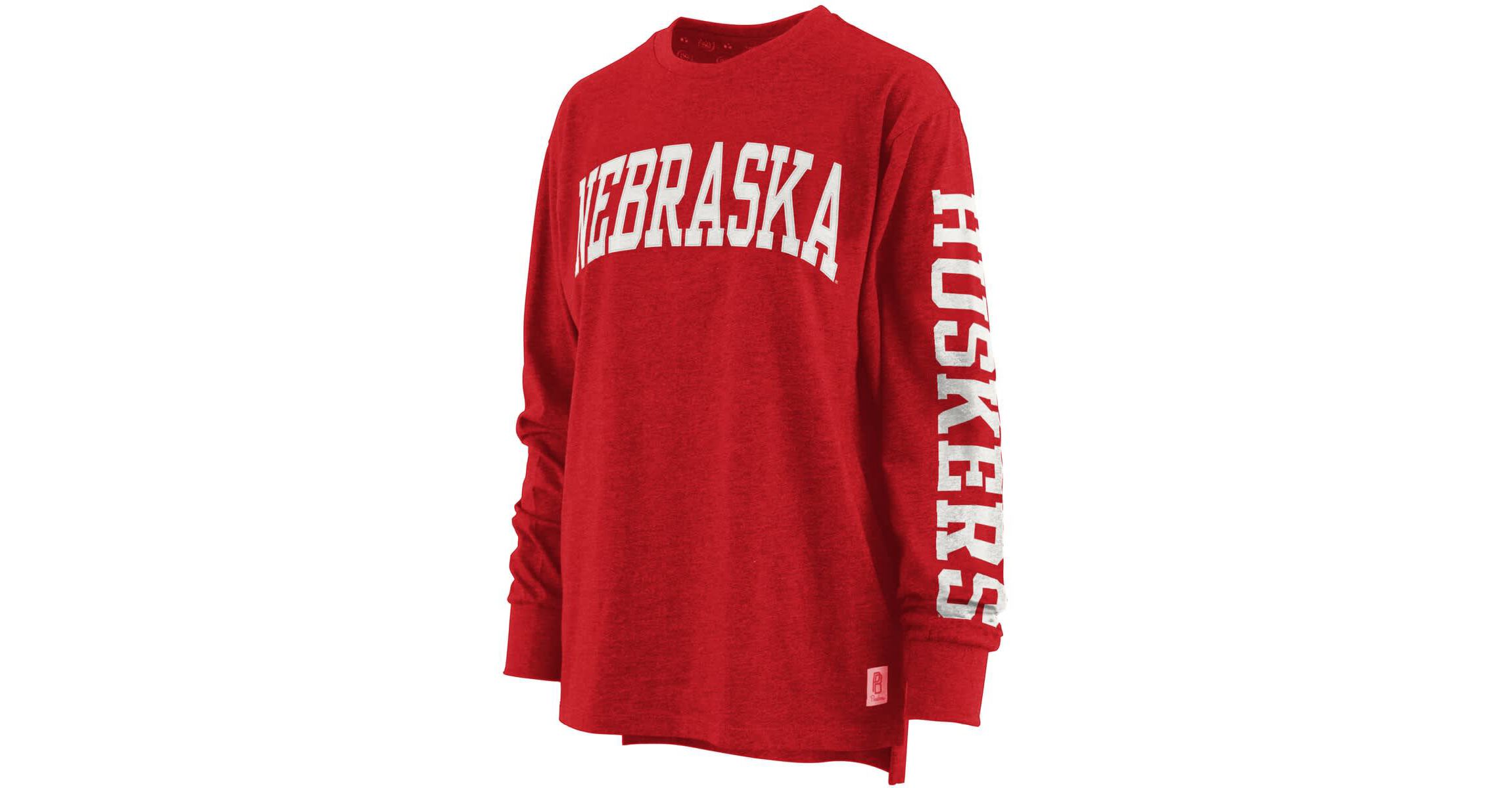 NCAA ed Nebraska Huskers Two-Hit Canyon Long Sleeve T-Shirt