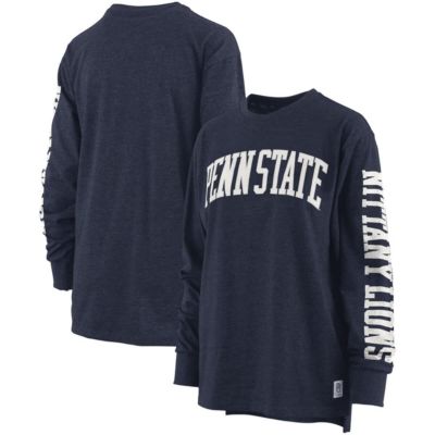Pressbox NCAA ed Penn State Nittany Lions Two-Hit Canyon Long Sleeve T-Shirt, Navy Blue, Large