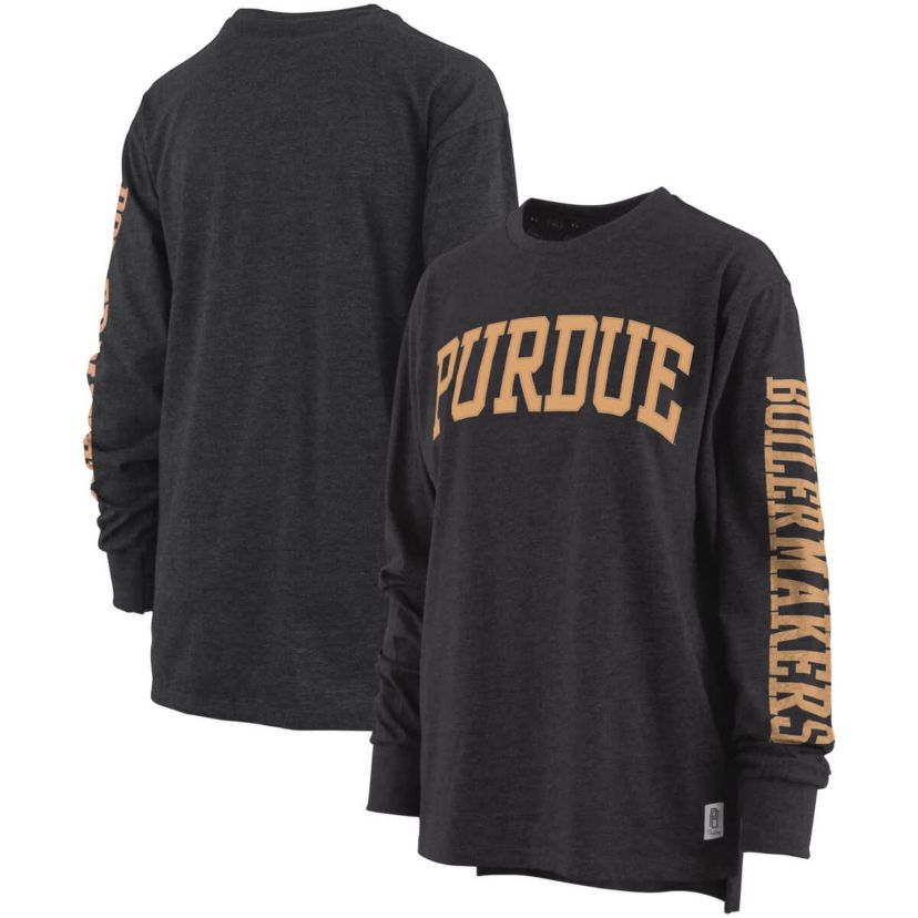 NCAA ed Purdue Boilermakers Two-Hit Canyon Long Sleeve T-Shirt