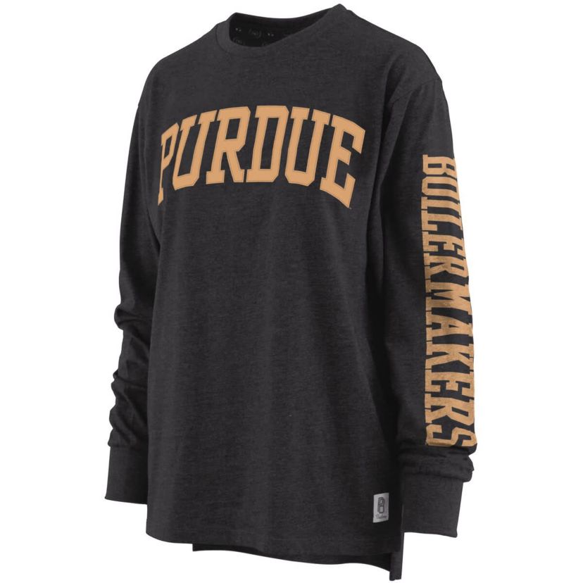 NCAA ed Purdue Boilermakers Two-Hit Canyon Long Sleeve T-Shirt