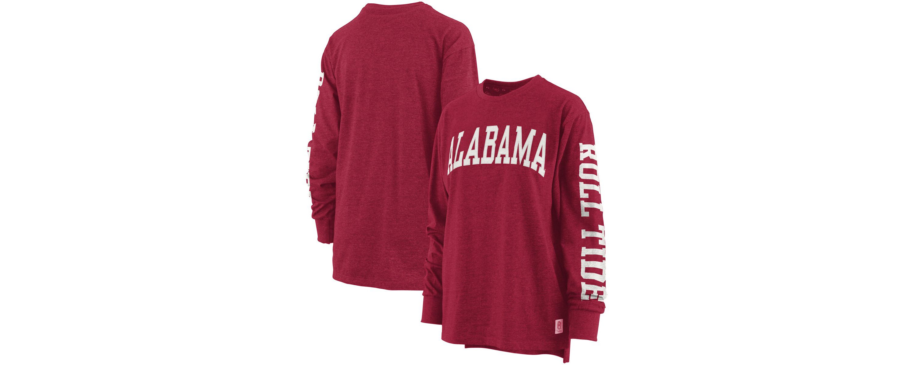Alabama Crimson Tide NCAA Alabama Tide Two-Hit Canyon Long Sleeve T-Shirt