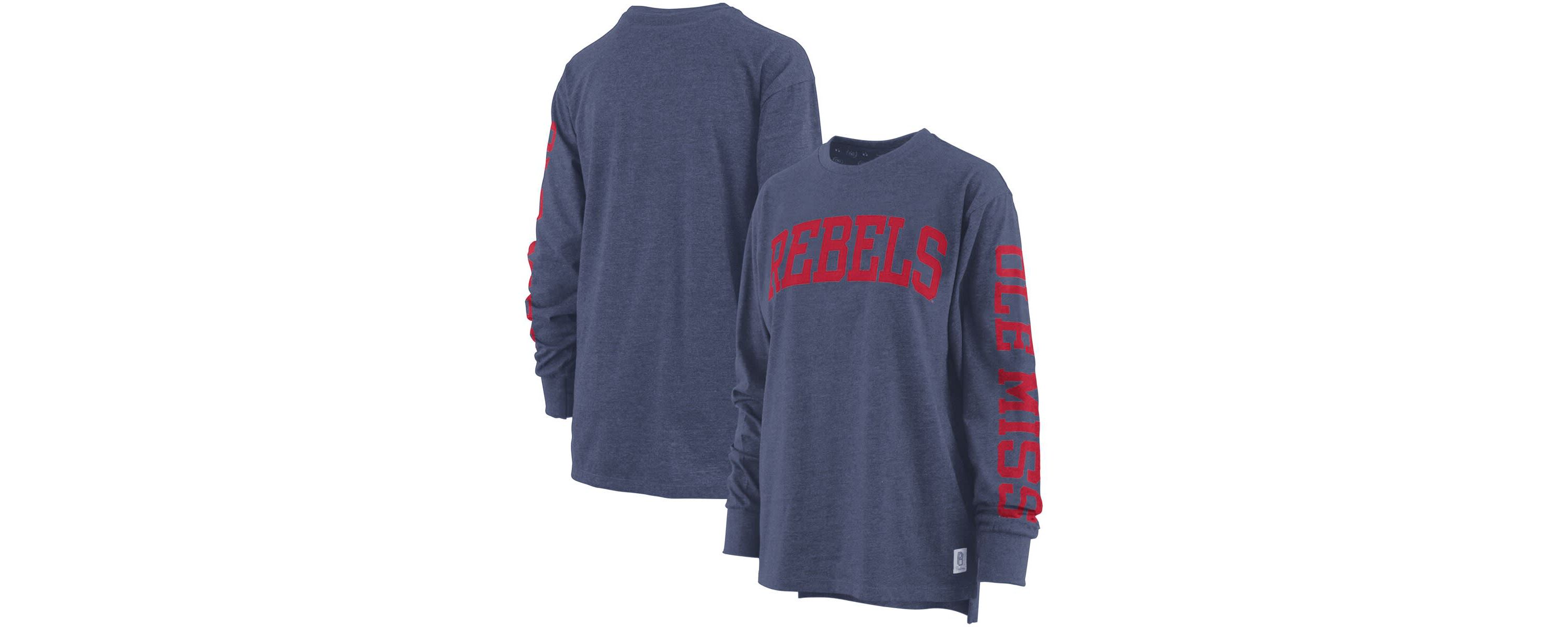 NCAA Ole Miss Rebels Two-Hit Canyon Long Sleeve T-Shirt