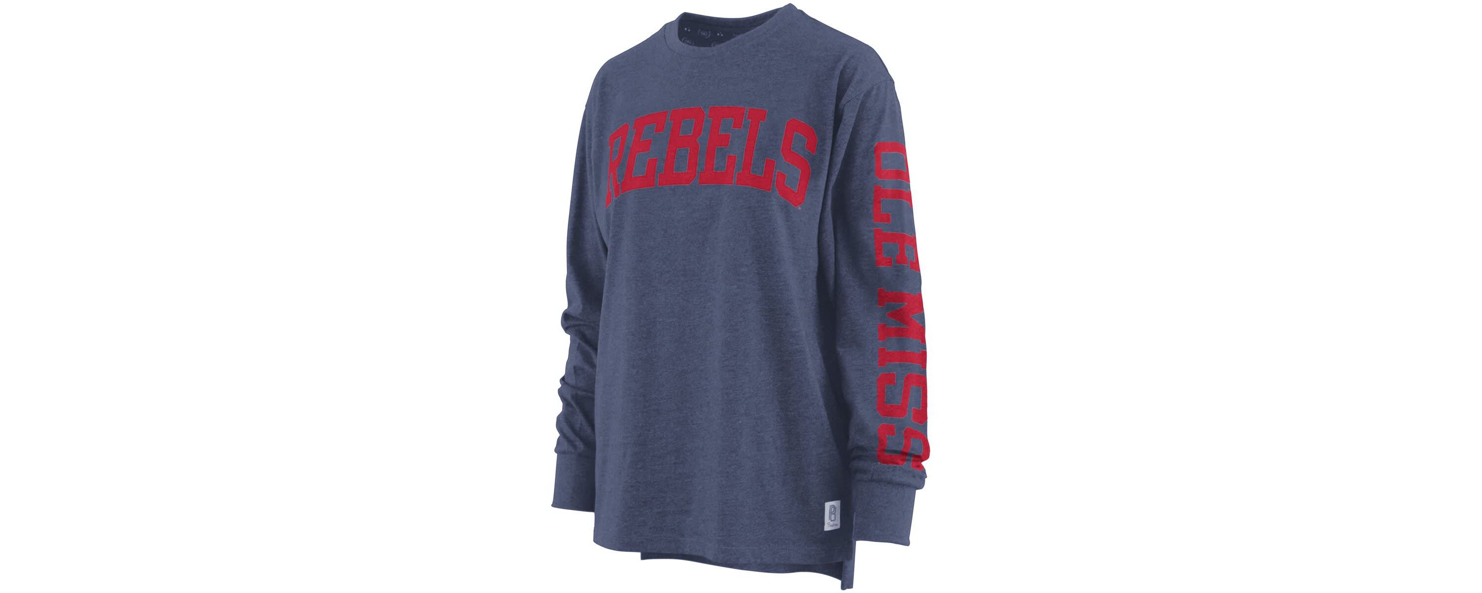 NCAA Ole Miss Rebels Two-Hit Canyon Long Sleeve T-Shirt
