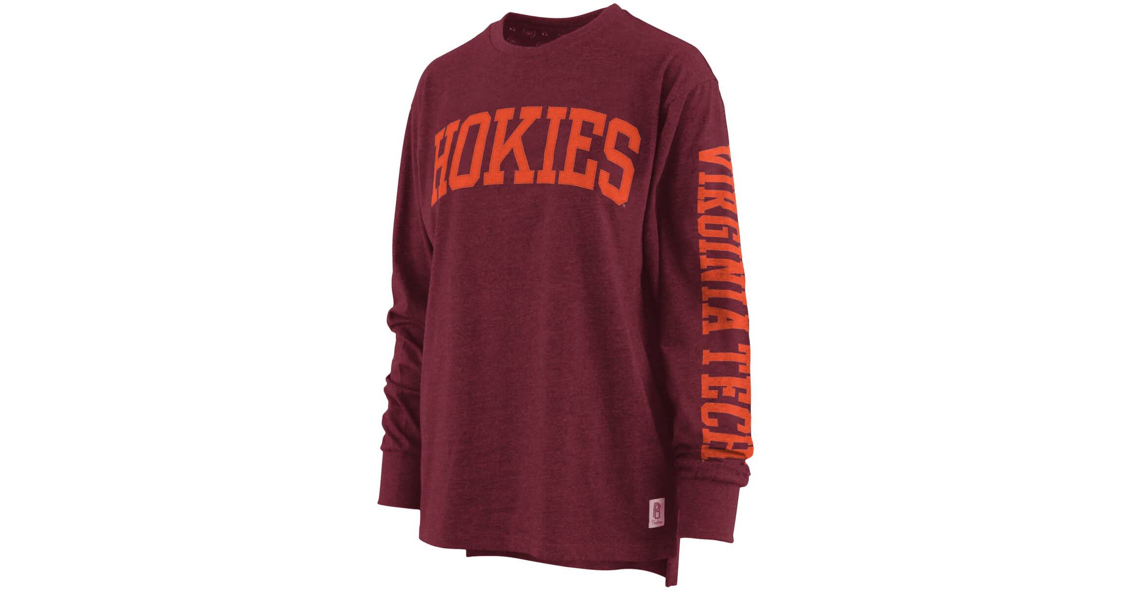 NCAA ed Virginia Tech Hokies Two-Hit Canyon Long Sleeve T-Shirt