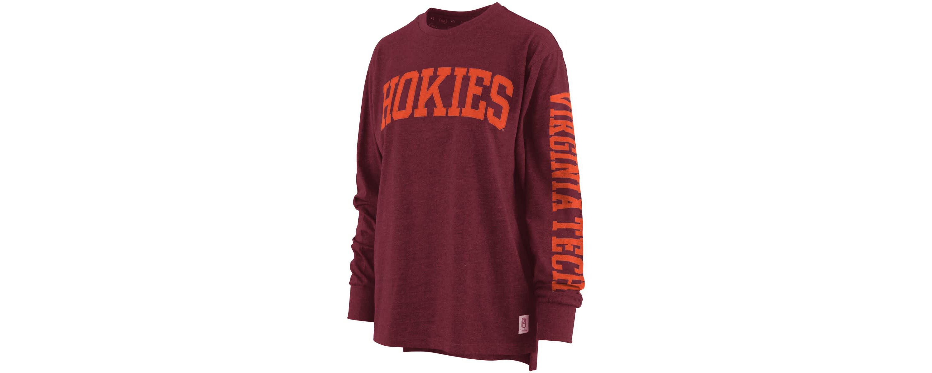 NCAA ed Virginia Tech Hokies Two-Hit Canyon Long Sleeve T-Shirt
