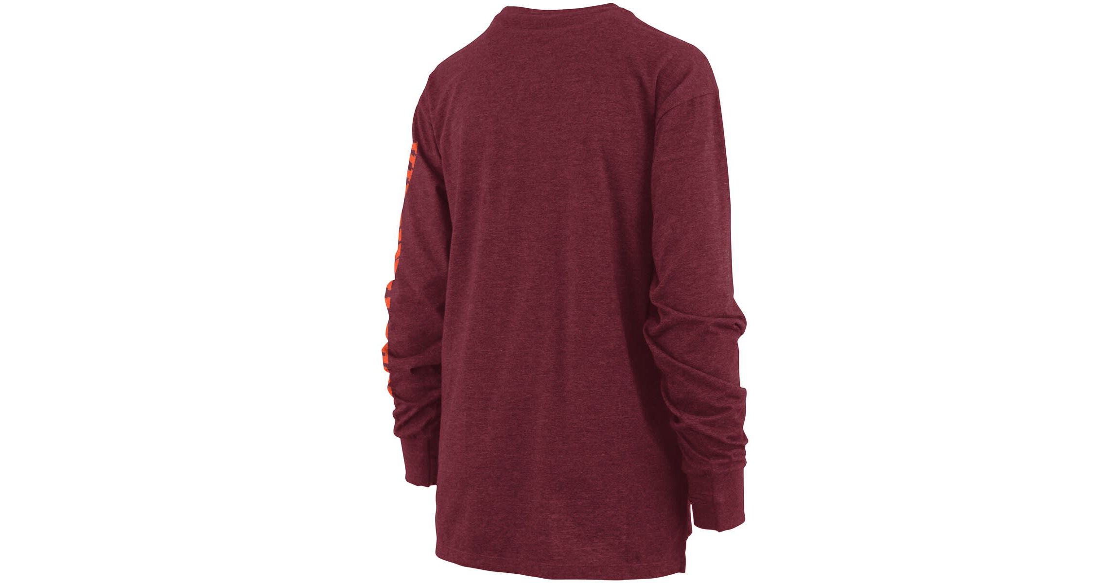 NCAA ed Virginia Tech Hokies Two-Hit Canyon Long Sleeve T-Shirt