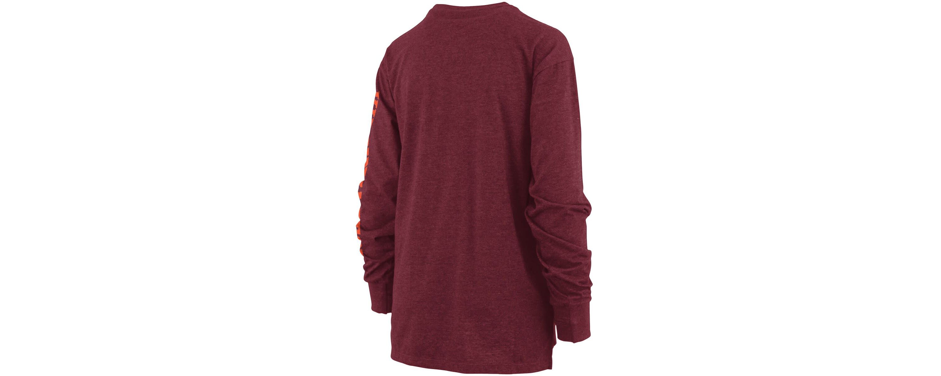 NCAA ed Virginia Tech Hokies Two-Hit Canyon Long Sleeve T-Shirt